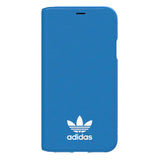 Adidas Originals Basic Logo Booklet Case suits iPhone X/Xs - Blue/White