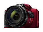 Nikon Digital Compact Camera COOLPIX B600, Red , 16MP, 60x Optical Zoom, Fixed Lens Mini HDMI