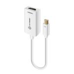 ALOGIC Premium 15cm Mini DisplayPort to HDMI Adapter  Male to Female  WHITE [MDP-HDMI-AIC]