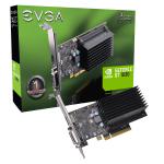 EVGA GeForce GT1030 Graphics Card, 2GB GDDR4, PCIE, Low Profile, Passive Cooling, DVI-D, HDMI, Max 2 Ouputs