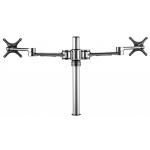 Atdec 450mm long pole with two 476mm articulated arms. Max load: 8kg per display, VESA 100x100 - Silver
