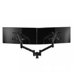 Systema SDS10B Dual monitor spring arm 100mm post desk mount (Black)