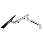 Atdec Systema Dynamic Desk Mount Polished Silver &amp; Black