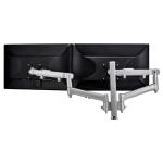 Atdec AWM Dual monitor arm solution - dynamic arms - 400mm post - F Clamp - silver