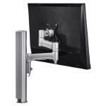 Atdec AWM Single monitor arm solution - 460mm articulating arm - 400mm post - F Clamp - silver