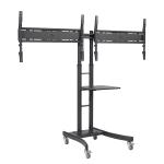 Atdec Telehook Floor TV Cart Dual Display