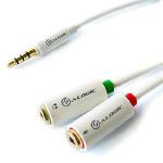 ALOGIC 2xHeadphone (F) &amp; Mic (F) to 1x3.5mm Stereo Jack (M) Joiner/Adapter