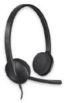 Logitech Wired USB Headset H340, Black, Noise Cancelling MIC, 1.8m Cable