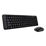 Logitech Wireless Keyboard &amp; Mouse Combo, MK220, Black, USB Receiver,  (Combo powered by 2 xAAA and 2 x AA, included)