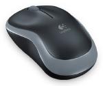 Logitech Wireless Mouse M185, 3 Button, Optical, 1000 DPI, USB Receiver, Scroll Wheel, Colour: Grey, 2.4GHz (Powered by 1xAA Battery, included)