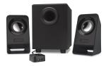 Logitech Speaker System 2.1, Z213, Black, Headphone Jack, Bass Adjust, 7W RMS, 3.5mm Input