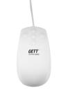 GETT Waterproof Medical Click Scroll Mouse- Button layout - (White)