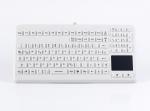 GETT InduKeys - Sanitizable Silicone USB Keyboard with Integrated Touchpad (IP68 Rated) - Grey