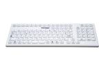 GETT InduKeys - Sanitizable Silicone USB Keyboard with Numpad (IP68 Rated) - Grey