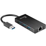 J5create JUH470 USB 3.0 to RJ-45 Gigabit Ethernet &amp; 3-Port HUB