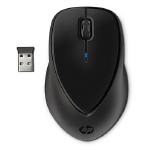 HP Wireless Mouse Comfort Grip, 3 Button, Optical, Nano USB Receiver, Scroll Wheel, Colour: Black, 2.4GHz (Powered by 2xAA, included)