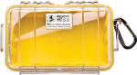 Pelican 1050 Micro Case - Clear with Yellow