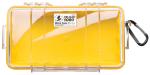 Pelican 1060 Micro Case - Clear with Yellow