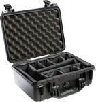 Pelican 1450 Case with Padded Dividers - Black