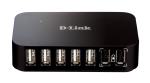 D-LINK DUB-H7 7-Port USB 2.0 Powered Hub with 2 Fast Charge Ports