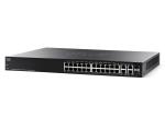 Cisco SF 300 24-Port 10/100 Managed Switch 24 PoE+ Ports 180 Watts 2 GbE &amp; 2 combo Gb SFP Slots
