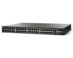 Cisco SG 220 48-Port Gigabit Smart Switch 48 PoE+ Ports 375 Watts, 2 GbE &amp; 2 combo Gb SFP Slots