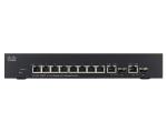 Cisco SG 350 10-Port Gigabit Managed Switch 8 PoE+ Ports 128 Watts 2 GbE &amp; 2 combo Gb SFP Slots