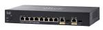 Cisco SG 350 8-Port Gigabit Managed Switch 10 GbE Ports &amp; 2 combo Gb SFP Slots
