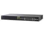 Cisco SG 350 24-Port Gigabit Managed Switch 24 PoE+ Ports 382 Watts 2 GbE &amp; 2 combo Gb SFP Slots