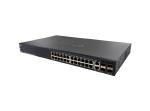 Cisco SG 350X 24-Port Gigabit Stackable Managed Switch 24 PoE+ Ports 382 Watts 4 x 10 Gigabit Ethernet (2 x 10GBase-T/SFP+ combo + 2 x SFP+)