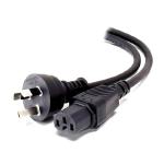 ALOGIC 1m Aus 3 Pin Mains Plug to IEC C15 High Temperature Male to Female