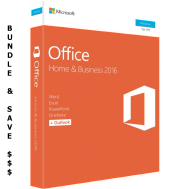Bundle Buy - 5 x Microsoft Office 2016 Home &amp; Business, Retail Software, 1 User - Medialess V2. Bundle and Save