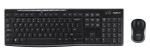 CHERRY DW 5000 - Wireless Multifunctional Keyboard + Optical Mouse,  USB / Black - 1 USB receiver for Keyboard + Mouse