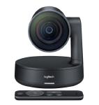 Logitech Rally 4k Ultra HD PTZ video/ 15x HD Zoom/ 90 view / Motorized pan/tilt / RF Remote Control 2 Year