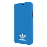 Adidas Originals Basic Logo Booklet Case suits iPhone X/Xs - Blue/White