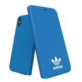 Adidas Originals Basic Logo Booklet Case suits iPhone X/Xs - Blue/White