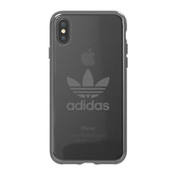Adidas Originals Clear Case suits iPhone X - Gunmetal Logo