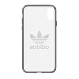 Adidas Originals Clear Case suits iPhone X - Gunmetal Logo