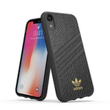 Adidas Originals Suede Moulded Case suits iPhone XR (6.1") - Black