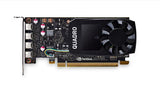 Leadtek Quadro P1000 Work Station Graphics Card PCIE 4GB DDR5, 4H(mDP), Single Slot, 1x Fan, Low Profile