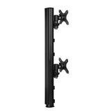 Atdec Systema SD1375B (Black) Dual Monitor Mounting Kit - 2x 130mm Mounts with 750mm Modular Desk Post