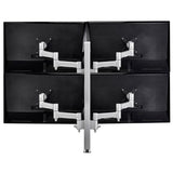 Atdec AWM Quad monitor arm solution - 460mm articulating arms - 750mm post - heavy duty clamp - black