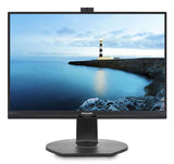 Philips Monitor 24&quot; 16:9 LED,241P6QPJKEB , 1920x1080 ,Power Sensor, Input: DP/VGA/DVI/HDMI VESA,Webcam,USB 3.0 x 3,4yr Warranty