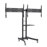 Atdec Telehook Floor TV Cart Dual Display