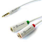 ALOGIC 2xHeadphone (F) &amp; Mic (F) to 1x3.5mm Stereo Jack (M) Joiner/Adapter