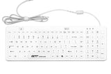 GETT Silicon Medical Keyboard Plus - Backlit, Magnetic Mount (White)