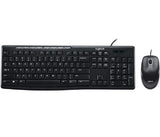 Logitech Wired Keyboard &amp; Mouse Combo, Desktop MK200, Black, USB