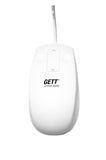 GETT Waterproof Medical Touch Scroll Mouse (White) with Laser Detection