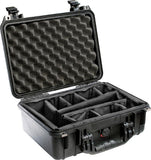 Pelican 1450 Case with Padded Dividers - Black