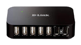 D-LINK DUB-H7 7-Port USB 2.0 Powered Hub with 2 Fast Charge Ports